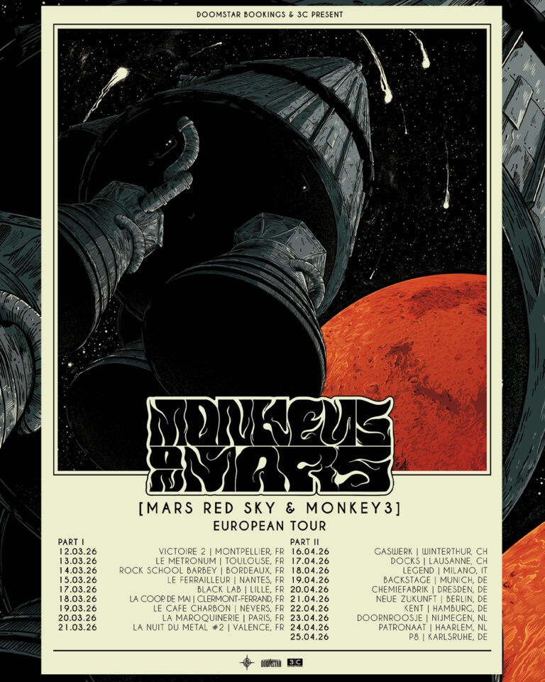 Monkey3 (CH) // Mars Red Sky (FR) // GRANDMA'S ASHES (FR) Monkey3 (CH) // Mars Red Sky (FR) // GRANDMA'S ASHES (FR)