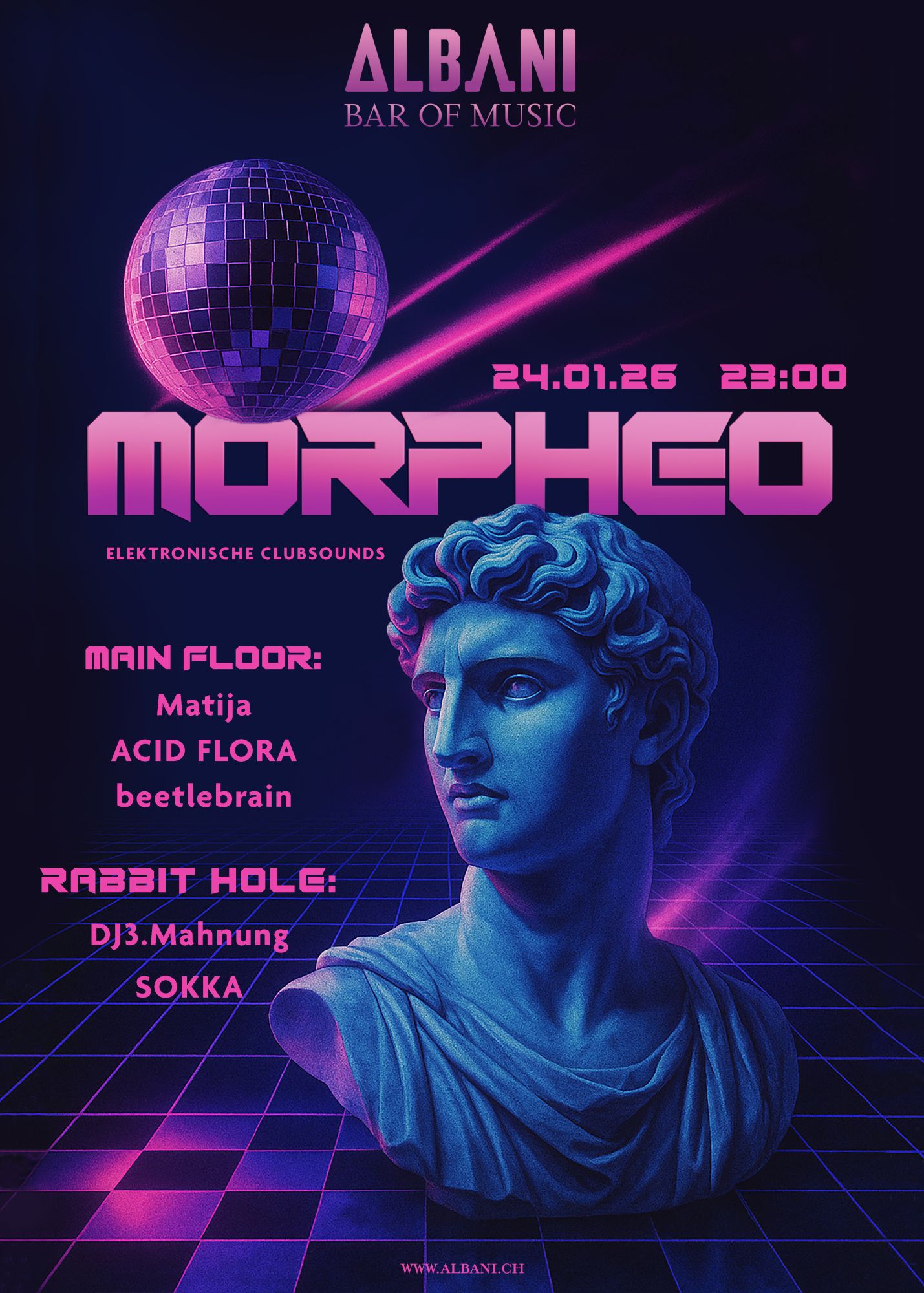 Morpheo: ACID FLORA, Matija, beetlebrain, SOKKA, DJ 3.Mahnung