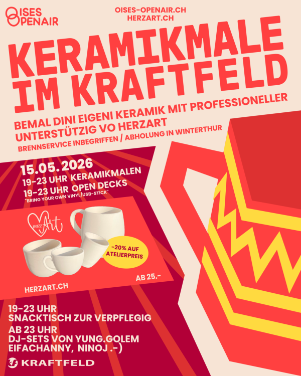 Keramikmalen, Open Decks, DJs, Ninoj .-), Eifachanny, Yung.Golem