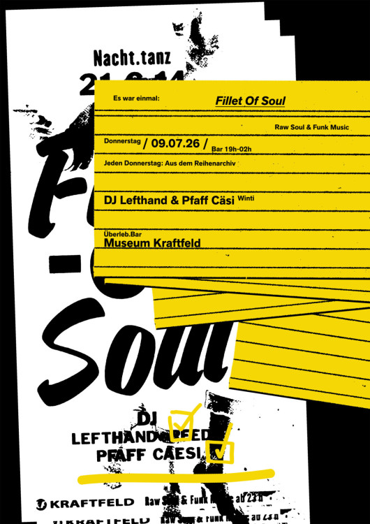 Museum Kraftfeld, Es war einmal: Fillet Of Soul, DJ Lefthand & Pfaff Cäsi Museum Kraftfeld, Es war einmal: Fillet Of Soul, DJ Lefthand & Pfaff Cäsi