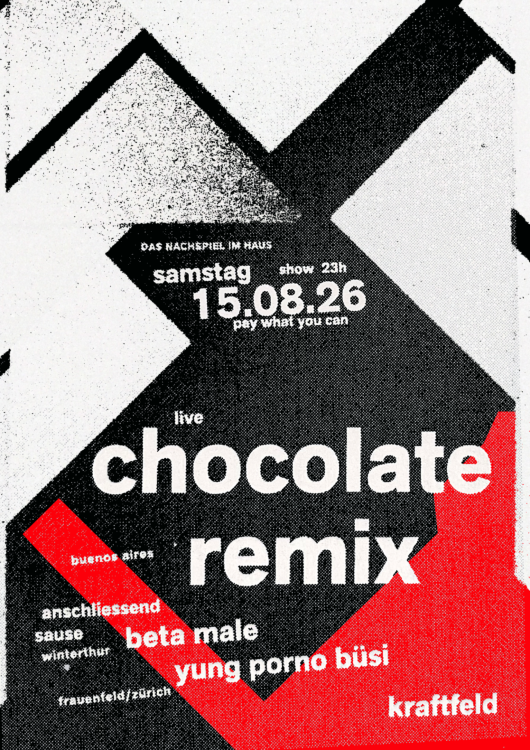 Der Vortanz im Hinterhof, Backstreet Noise, Zunami, Idris, , Das Nachspiel im Haus, Chocolate Remix, Yung Porno Büsi, Beta Male Der Vortanz im Hinterhof, Backstreet Noise, Zunami, Idris, , Das Nachspiel im Haus, Chocolate Remix, Yung Porno Büsi, Beta Male